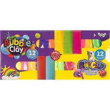 Креативна творчість «Air Clay + Bubble Clay» на 12 кольорів повітряного пластиліну та 12 кольорів тіста для ліплення, ТМ Данко Тойс