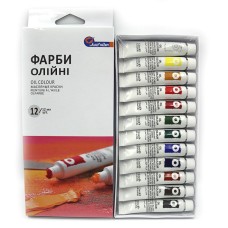 Фарби масляні «Basics» на 12 кольорів по 12 мл, TM J.Otten